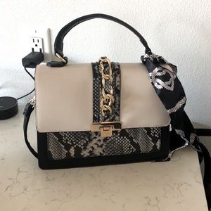 Aldo Black & Snake Print Purse *used once*